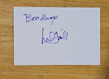 MARK HAMILL SIGNED 4x6 INDEX CARD AUTOGRAPH