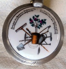 ALT Humpen Bierkrug Zunftkrug Gärtner Porz Einlage Krug um 1900 Zinn Sammelkrüge