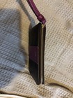 Corner Zip Wristlet In Signature Canvas With Stripe/ Purple and Brown  — photo 5