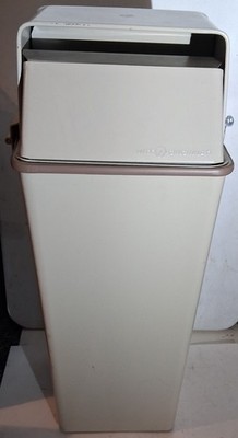 Vintage Witt Commercial Locking Security Receptacle Trash Garbage Can Key 36''H