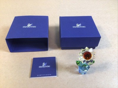 SUNFLOWER #663148 Swarovski Crystal Memories Potted Flowers New