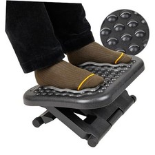 Foot Rest, Under Desk at Work, Ergonomic, Height Adjustable, Office, Single