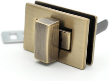 2sets 1-1/8" Rectangle Turn Lock Clasp Purse Closure Twist Lock Leathercraft ...