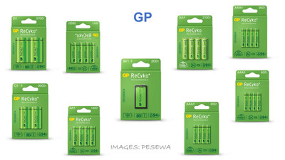 GP ReCyko Akkus NiMH 200mAh-5700mAh AA AAA C D 9V sofort einsatzbereit