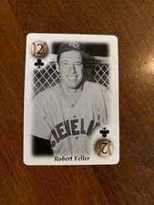 Tarjeta de juego Bob Feller 2000 Estados Unidos todo el siglo 2 clubes Cleveland Indians Salón de la fama