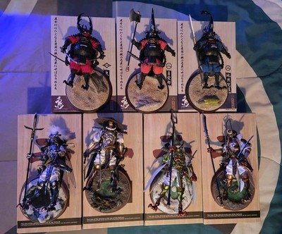 Crow toys Samurai Ninja Beetles Grasshoppers Complete Lot read!!!
