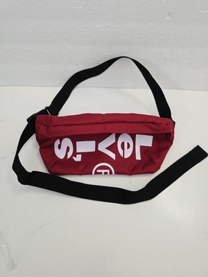 Levi s Red Waist Bag Fanny Pack Belt Bag Adjustable Strap Logo Travel Pouch NWOT