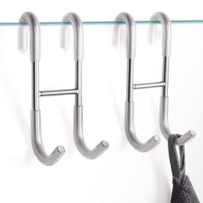 NINETREX Shower Door Hooks,Towel Hooks for Bathrooms Frameless Glass Door,Hea...