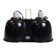 Zoo Med Combo Deep Dome Lamp Fixtures x2 LF-25 Large LF-19 Med