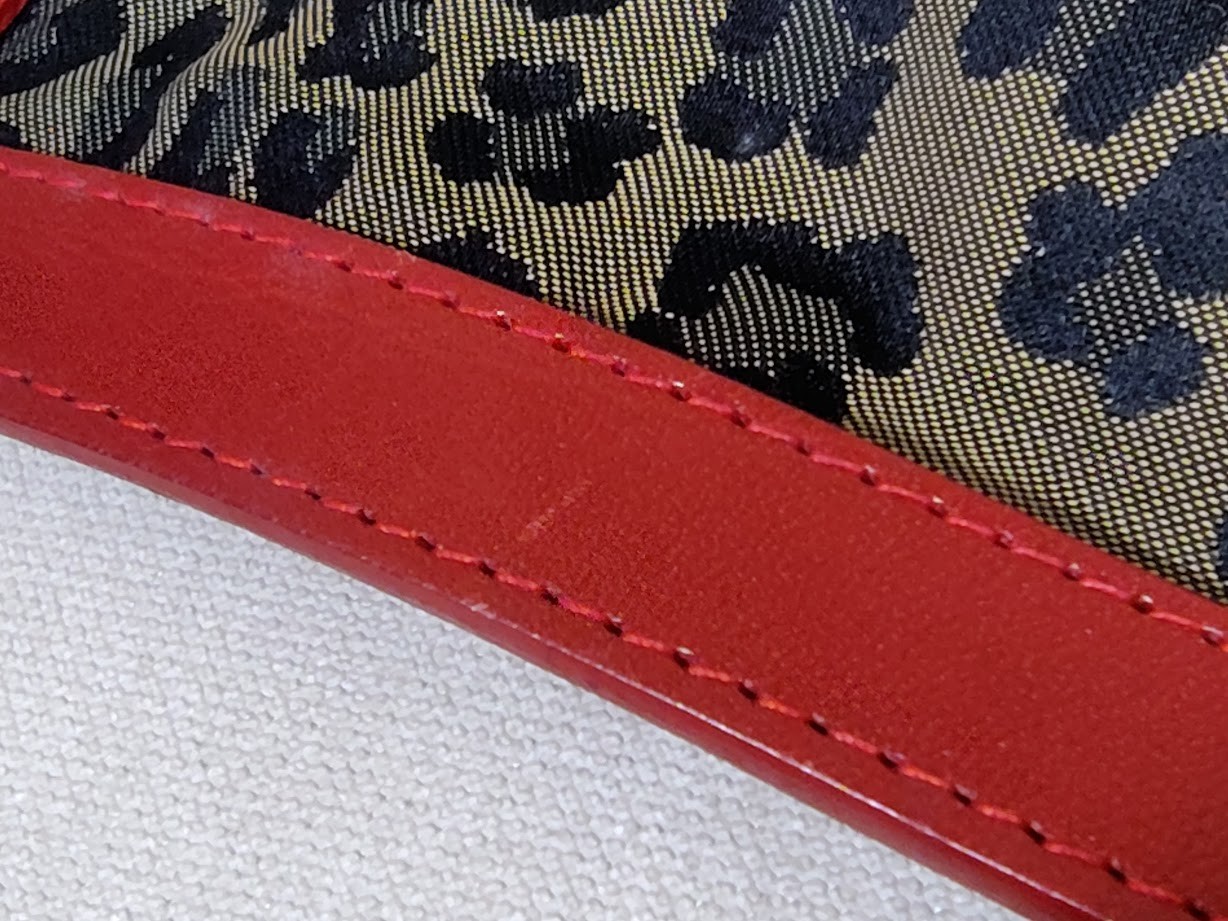 Fendi Clutch Bag Purse   Leopard  Leather Nylon Authentic 398T0359 thumbnail 17