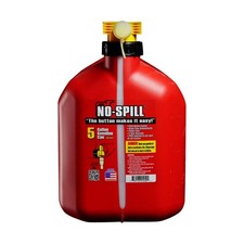 No-Spill NSP-1460, 5 Gallon Gas Can for Fuel with View Stripe,Red