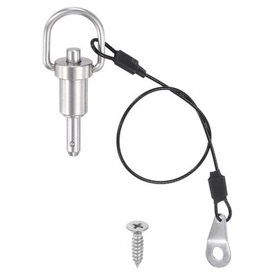 0.24 x 3/8 Inch (Dia x L) Handle Locking Pin Quick Release Pin with Screw