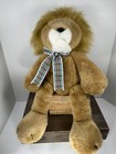 1996 The Manhattan Toy Company Gentlemen Lion Plaid Bow Tie Soft Plush Vintage — photo 3