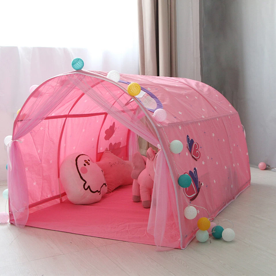 Tenda túnel cama cabine infantil sonho infantil berço dossel mosquiteiro - Imagem 2 de 4