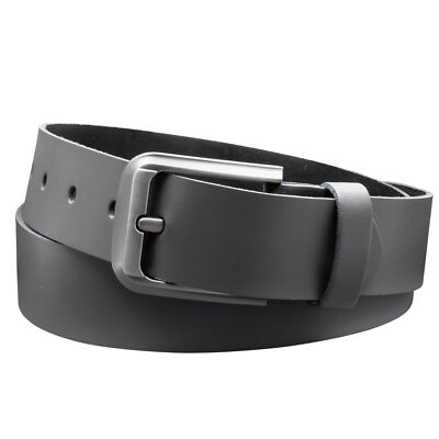 Ledergürtel 100% Echtleder,4 cm Gürtel MADE IN GERMANY, Grau, EB55