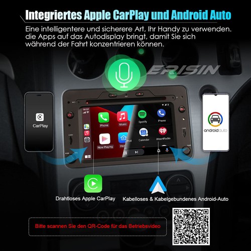 8 kern CarPlay Android 13 Autoradio Navi DVD DSP DAB Alfa Romeo 159 Brera Spider - Bild 5 von 23