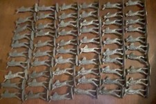 Set of Antique Lead Toy Infantry Soldiers. 60 Total. Late 1800's.