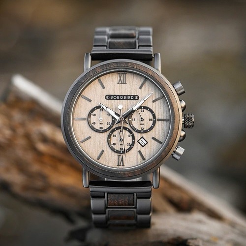 Luxury Stylish Wood Watches For Men Simplicity Wooden Quartz Watch Wristwatch - 第 10/10 張圖片