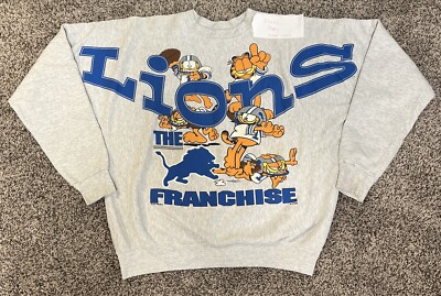 NFLヴィンテージ レア 1994年 Jaguars Garfield Vintage RARE 1994 GARFIELD DETROIT LIONS LARGE SWEATSHIRT CREWNECK
