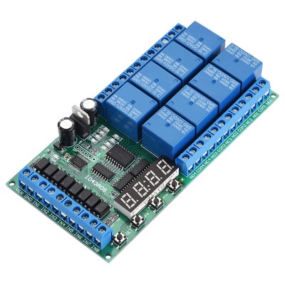 DC 12V 8CH LED Digital Verzögerung Zeit Zyklus Timing Relais Schalter Modul
