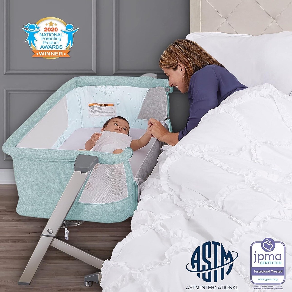 RONBEI Baby Bassinet, Bedside Sleeper Ronbei Bassinet