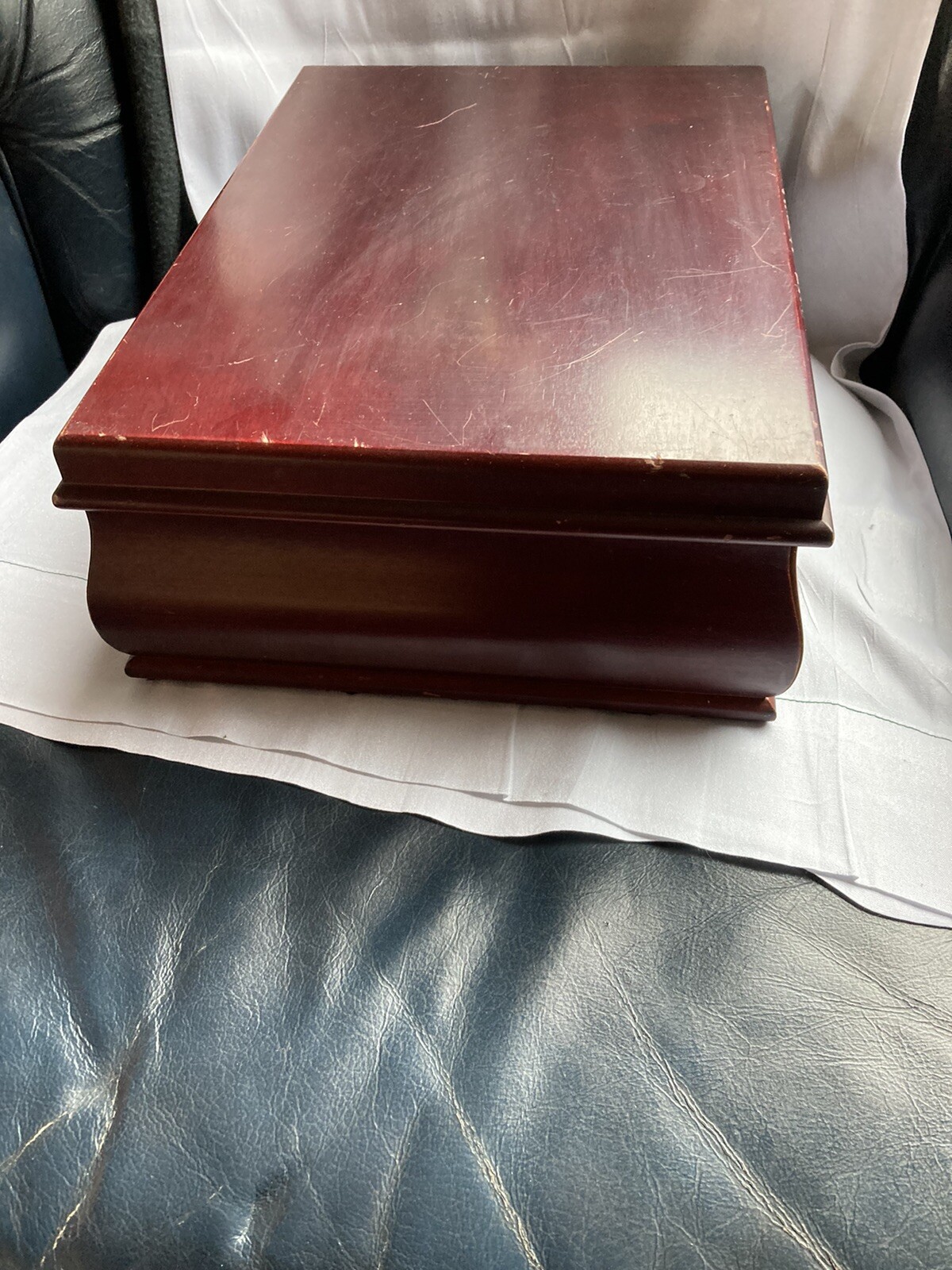 Vintage Bombay Style Mahogany Cigar Humidor Box Abbey Cigars eBay