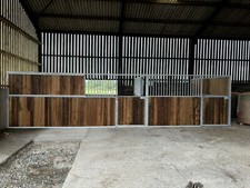Internal Stables Equestrian American Barn 32mm Red Wood Infill