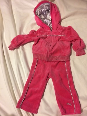 puma velour tracksuit toddler