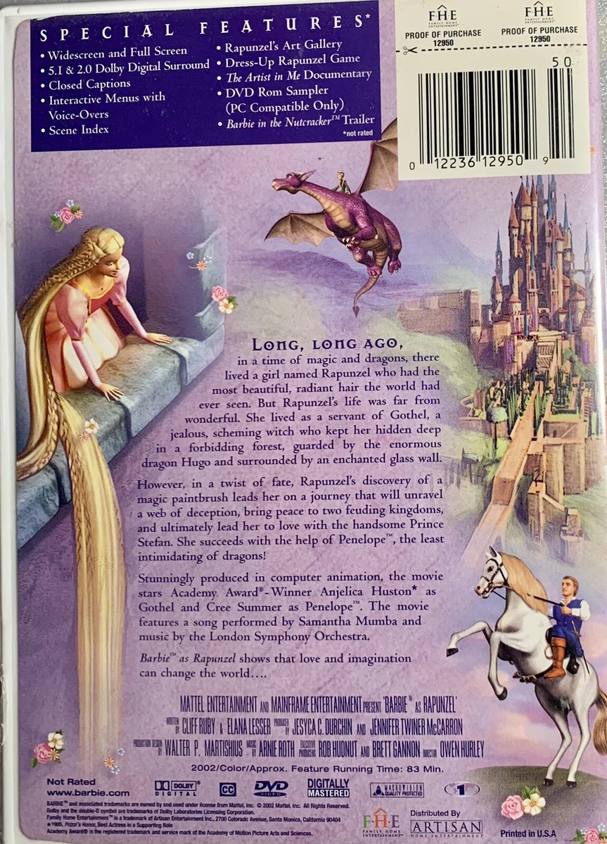 Barbie as rapunzel dvd sale