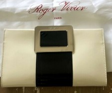 Roger Vivier Paris - Black/White Leather Clutch  Wallet 