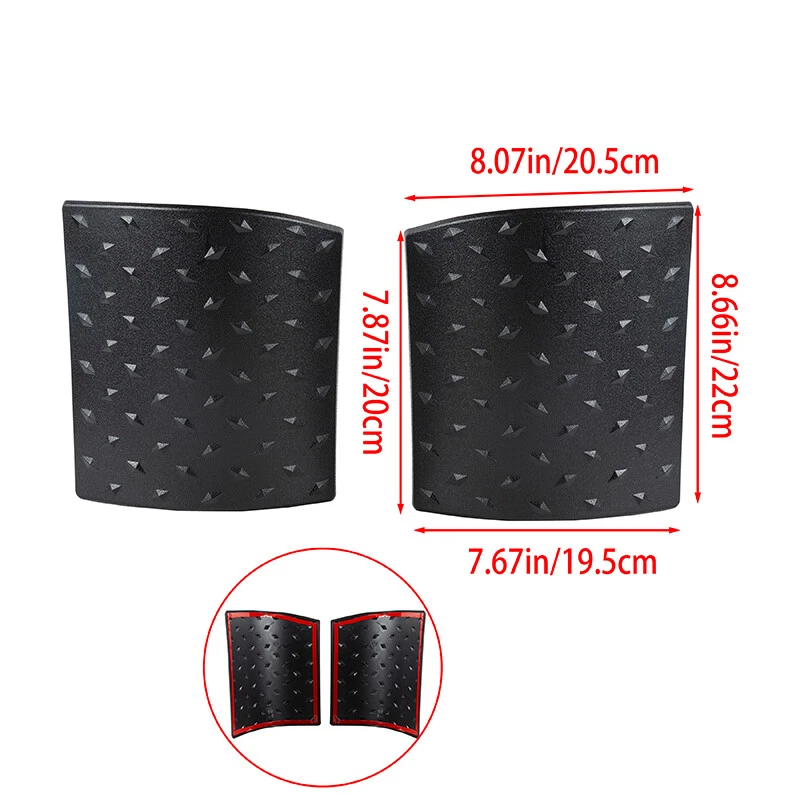 1 par de molduras de carrocería placa de blindaje cubierta lateral aptas para Jeep Wrangler JK 2007-2018 Foto 4 de 4