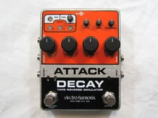 Used Electro-Harmonix EHX Attack Decay Tape Reverse Simulator Guitar Pedal