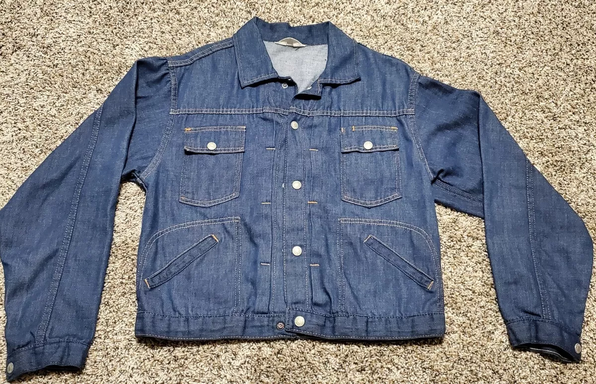 Vintage 70s Ranchcraft Men's Medium? Snap-Front JCP Denim Shirt Jacket A2