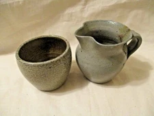 Jug Town Ware Pottery Cream and Sugar Set