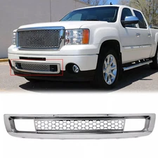 FOR 07-13 GMC SIERRA 1500 DENALI PICKUP BOTTOM LOWER BUMPER MESH GRILLE CHROME