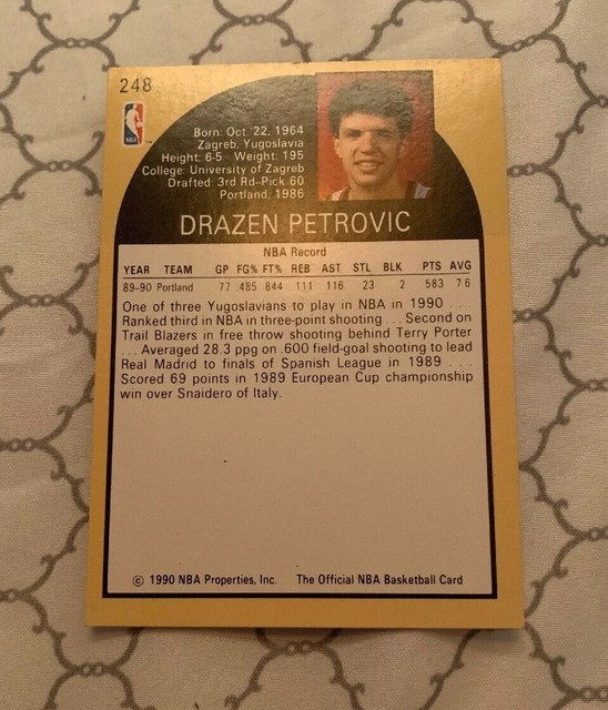 Drazen Petrovic Rookie Card In Execellent Conditon EBay