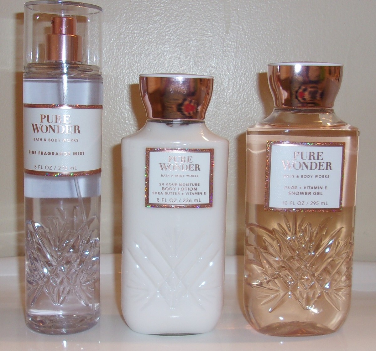 Bath & Body Works PURE WONDER Fragrance Gift Set (Set of 3