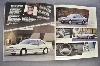 1988 Subaru Brochure X7 XT GL DL RX Justy Sedan Wagon Coupe