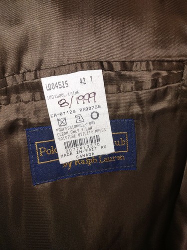 Polo University Club Ralph Lauren Men's Tweed Blazer Sport Coat Jacket 42R - Picture 7 of 12
