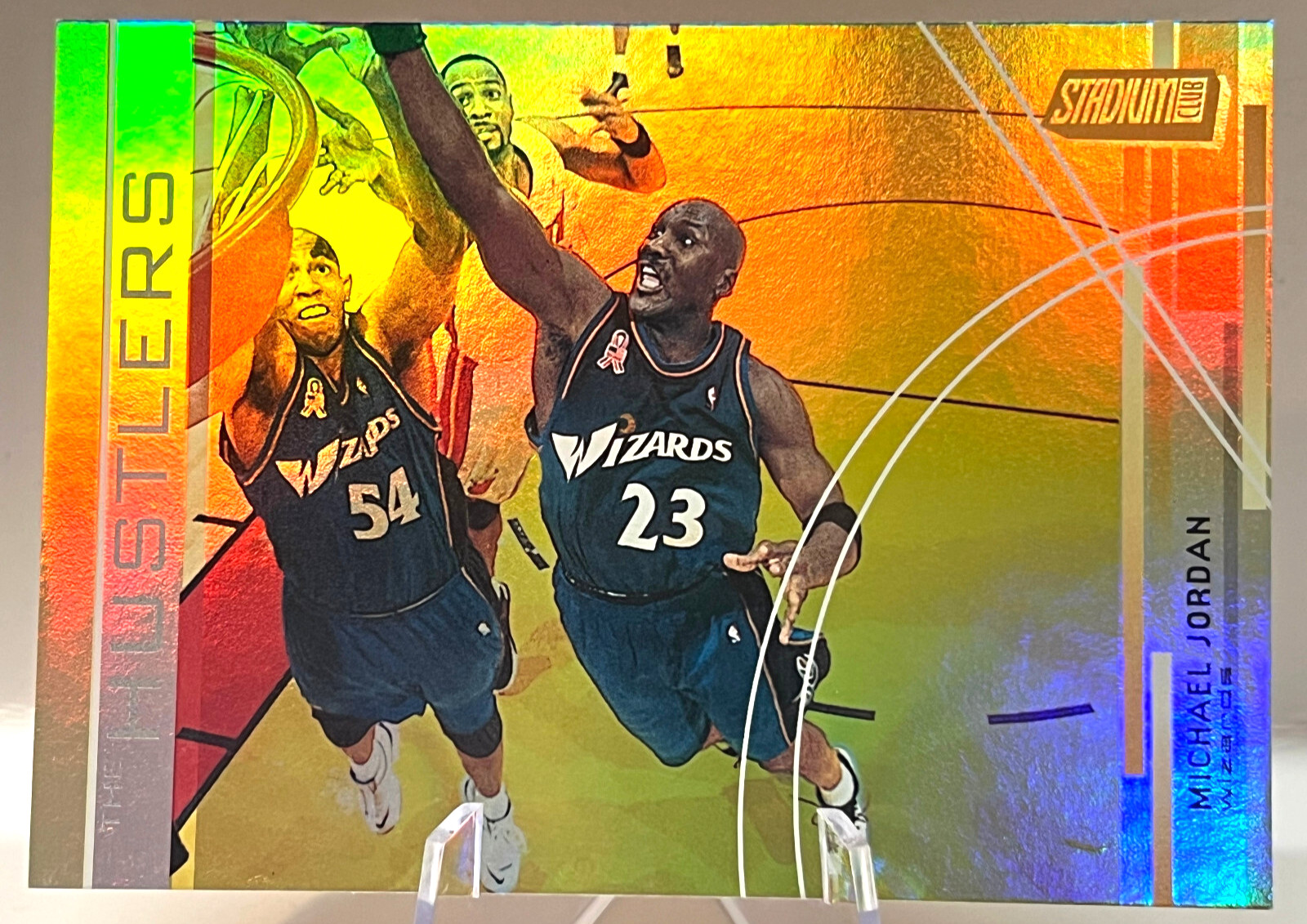 Michael Jordan 2002-03 Topps Stadium Club "The Hustlers" Holofoil #H7