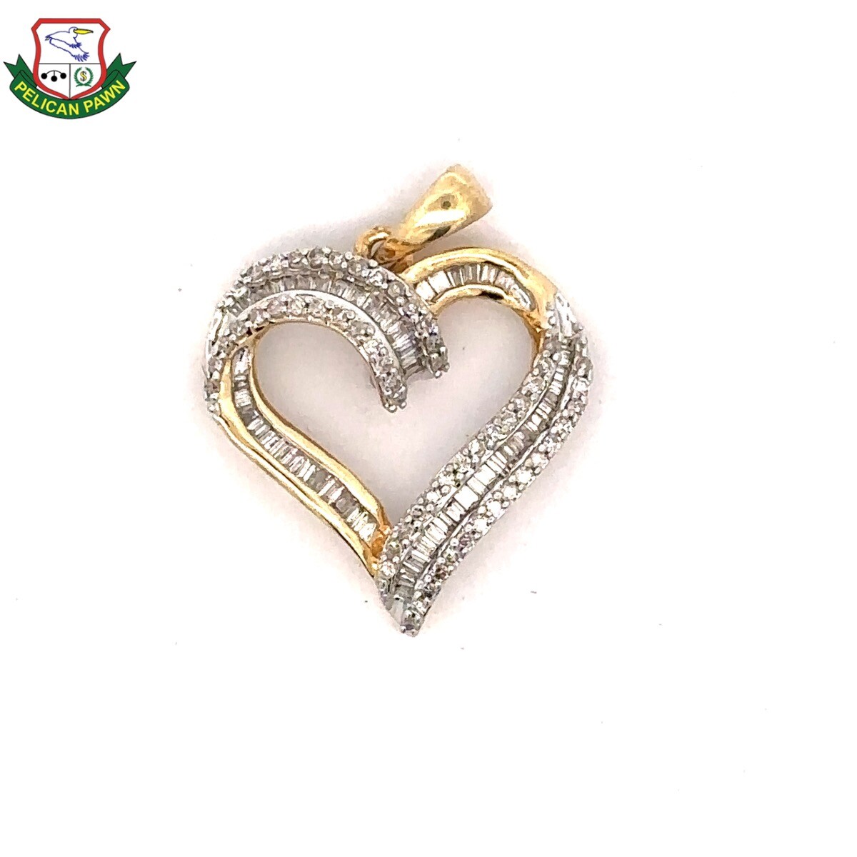 Diamond Heart Pendant .64 CTW 10K Gold (LE) (PSH023486) | eBay