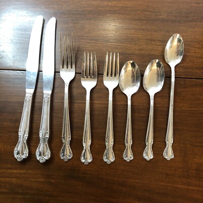 Rogers & Bro International Silverplate 8 Pieces ELEGANT LADY