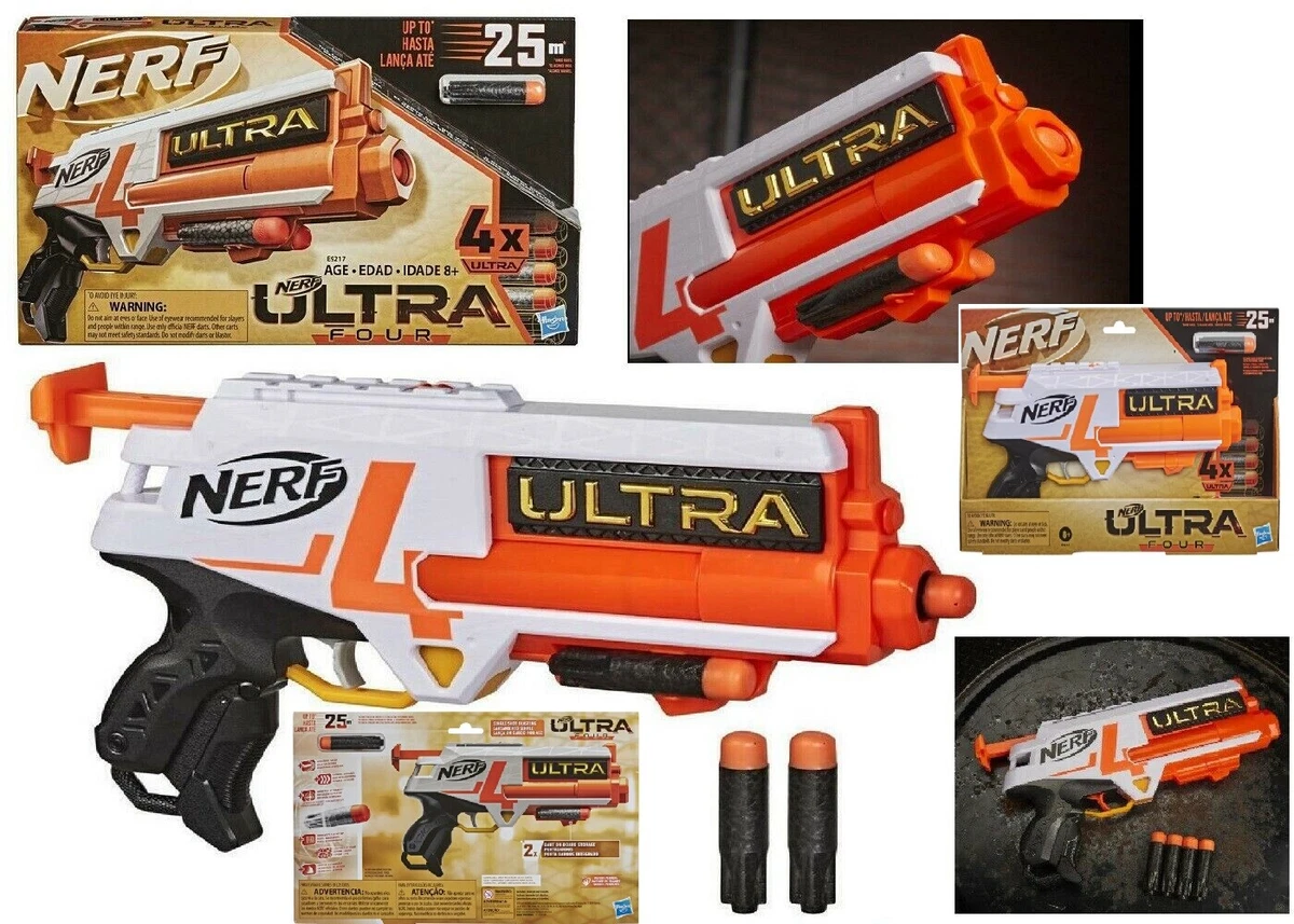 Nerf Ultra Four Blaster 4 Darts Ages 8+ Toy Gun Fire Blast Game