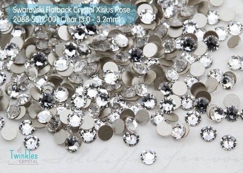 Swarovski 3-6.5mm-36pcs Flatback Crystal Nail Decoration Rhinestion #2088-Clear - Picture 4 of 8