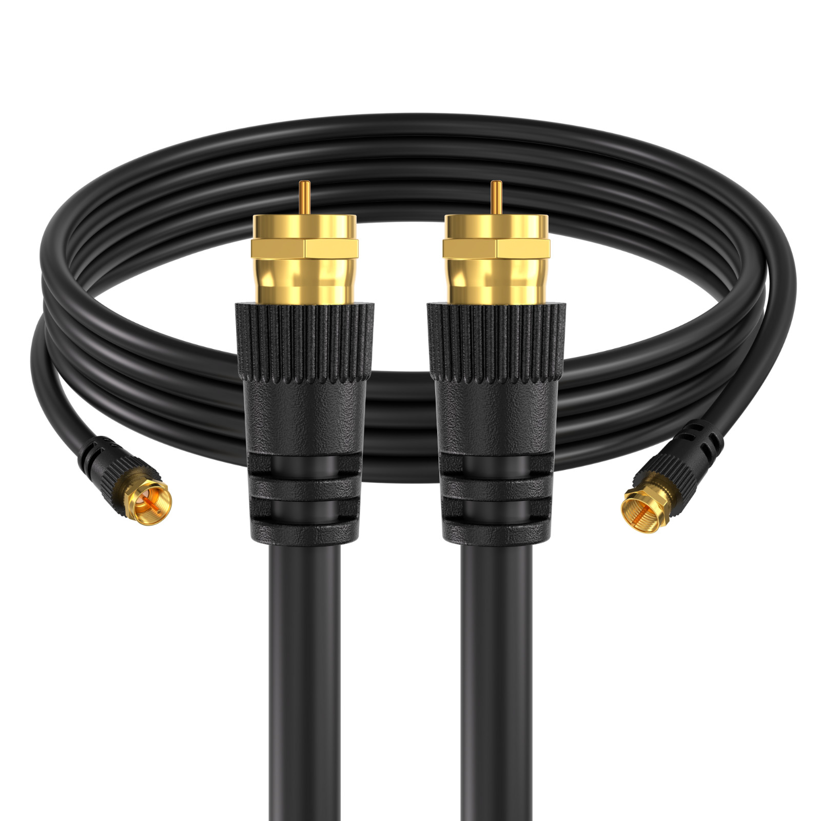 RG6 Dual Shield Coaxial Premium Cable TV Antenna DVR Satellite F-Type 18 AWG lot