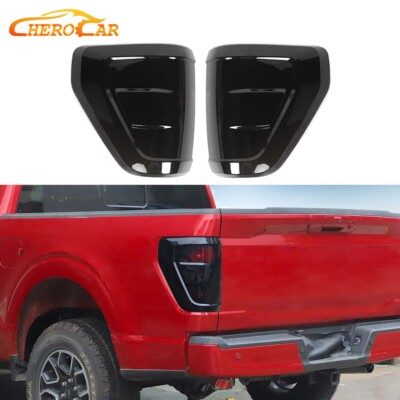 #ad #ad Smoked Black Taillight Lamp Cover Trim Overlays For Ford F150 2021 Accessories $57.99