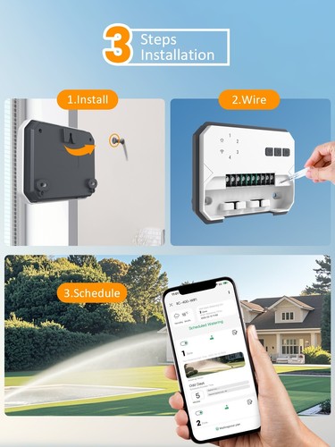 Rasensprengeranlage Bewässerung Bewässerungssteuerung 4 Zonen Inkbird IIC-400 WLAN - Bild 12 von 16