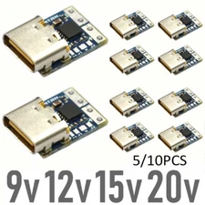 5/10pcs USB-C PD Type-C DC Fixed Voltage Power Trigger Module 9 12 15 20V Female
