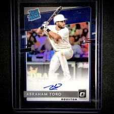 2020 Donruss Optic Abraham Toro Rated Rookie RC Auto Black /50 SSP Rare