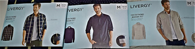 Livergy Herren Freizeithemd Langarm Hemd Klassisch Modern Fit Baumwolle NEU